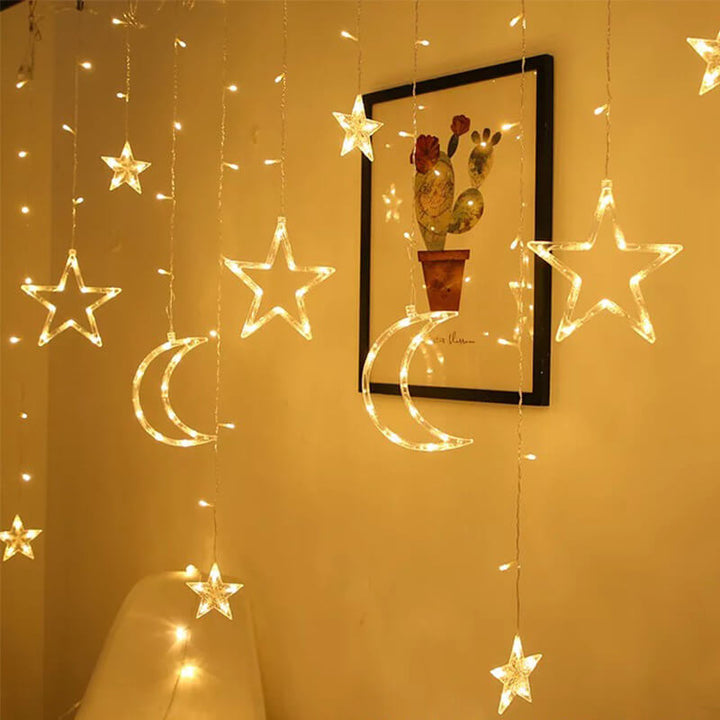 Skanto | Star Moon LED Festival Decoration Atmosphere Decoration Plastic String Lights
