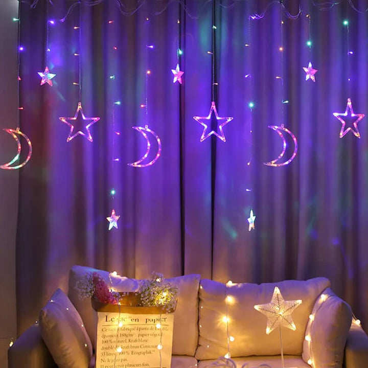 Skanto | Star Moon LED Festival Decoration Atmosphere Decoration Plastic String Lights