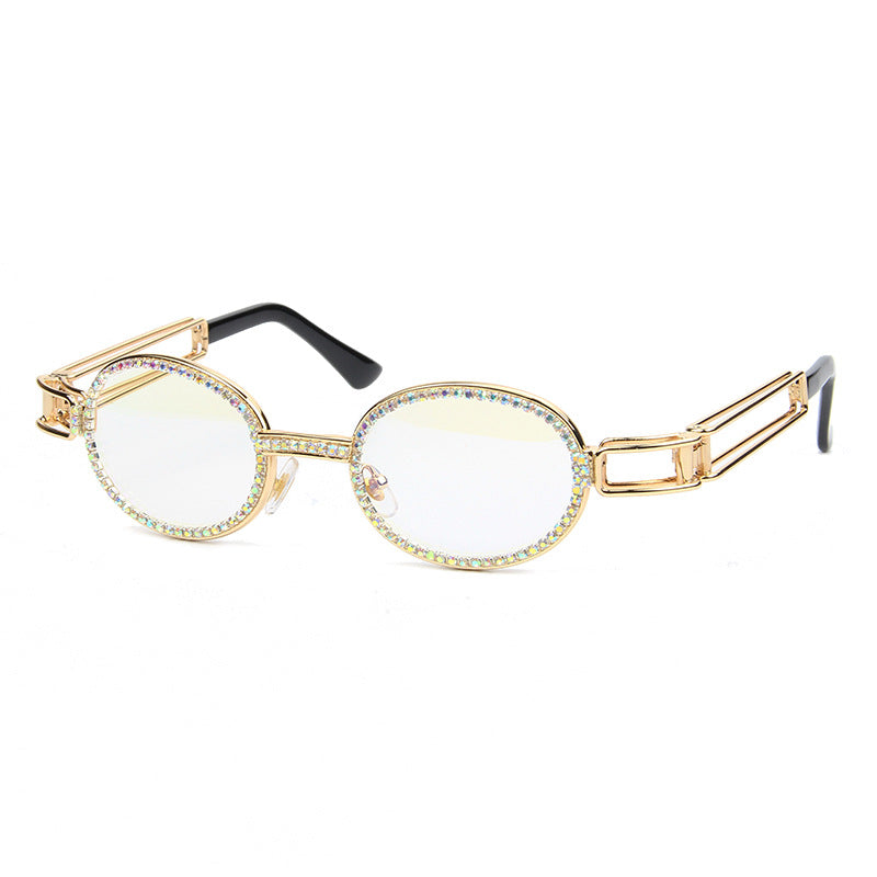 Dame feminin Designer-solbrille med ekstravagant ramme Skanto