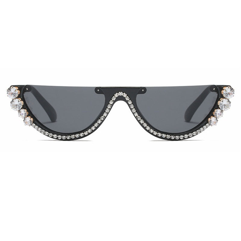 Dame Design-solbrille med glitrende aksenter Skanto