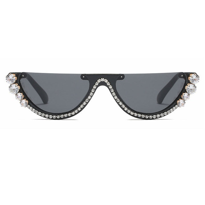 Dame Design-solbrille med glitrende aksenter Skanto