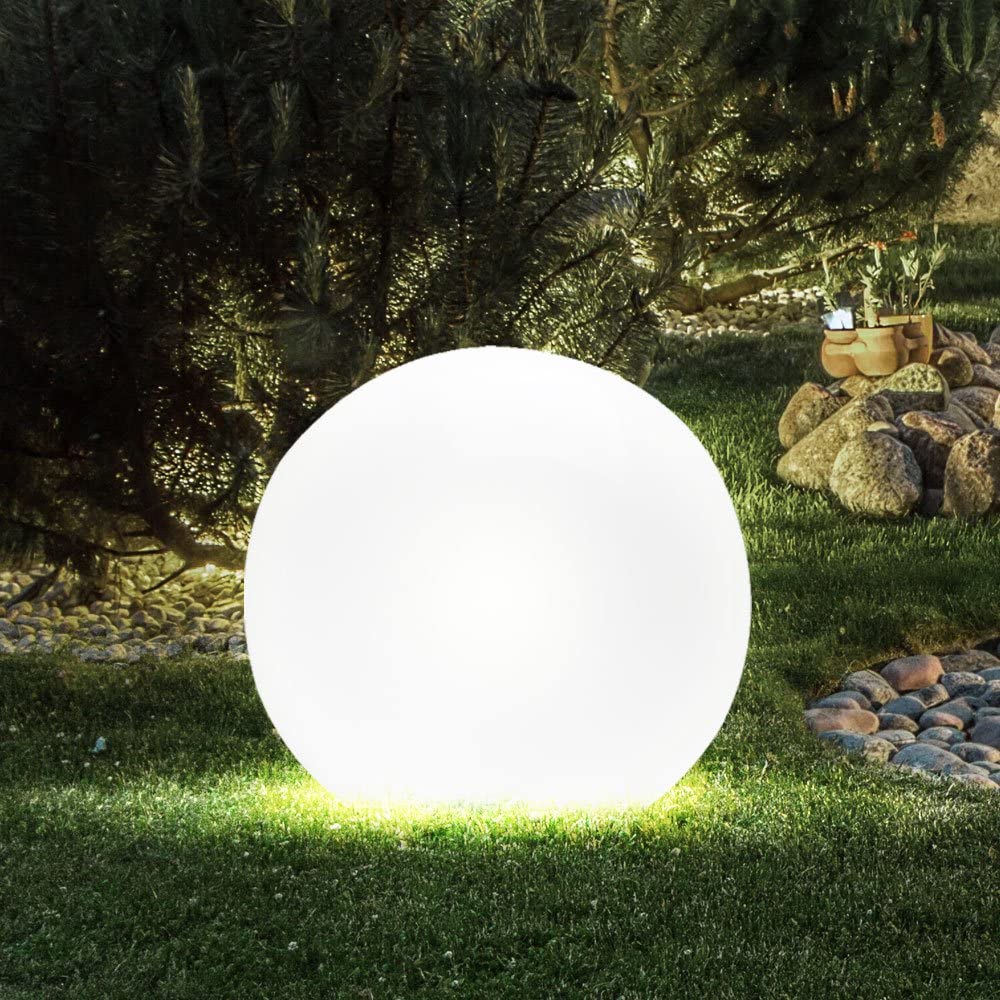 Skanto | Værbestandig Rund LED Hagebelysning med 16 Farger og Fjernkontroll - Perfekt for Hage, Veranda & Fest