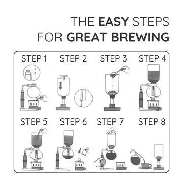 Japanske Siphon-Kaffeemaschine