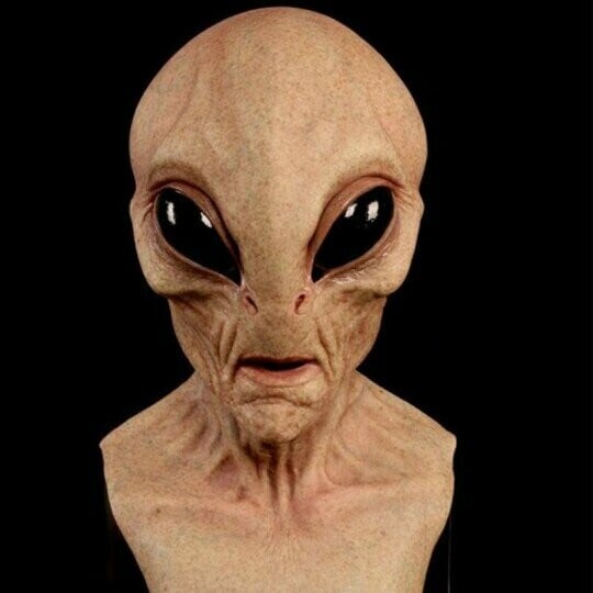Alien-Mask | Realistiske Halloween Kostyme Tilbehør | Skanto