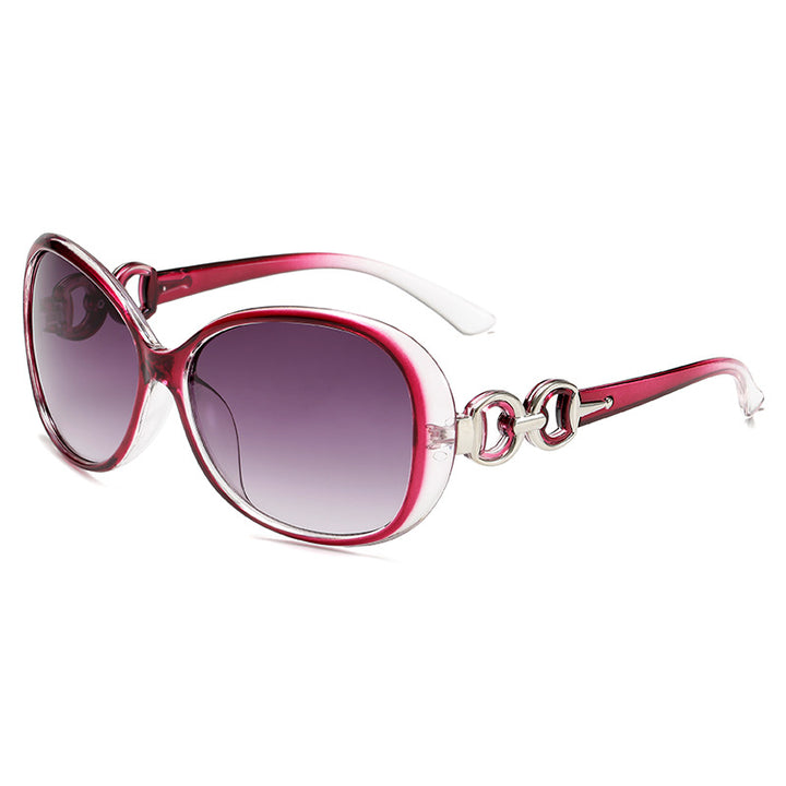 Dame luksuriøs oversized solbrille med elegant design Skanto