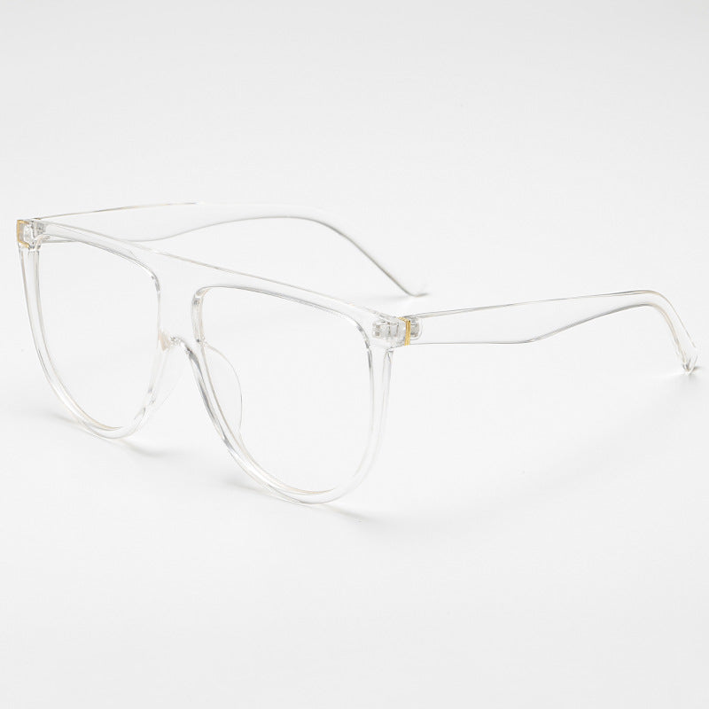 Dame Elegant Oversized solbriller med stilfull ramme Skanto