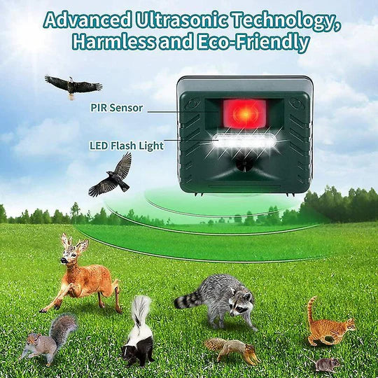 Skanto | Tretute Ultrasonic Repeller for Effective Bird Control - Get Rid of Woodpeckers