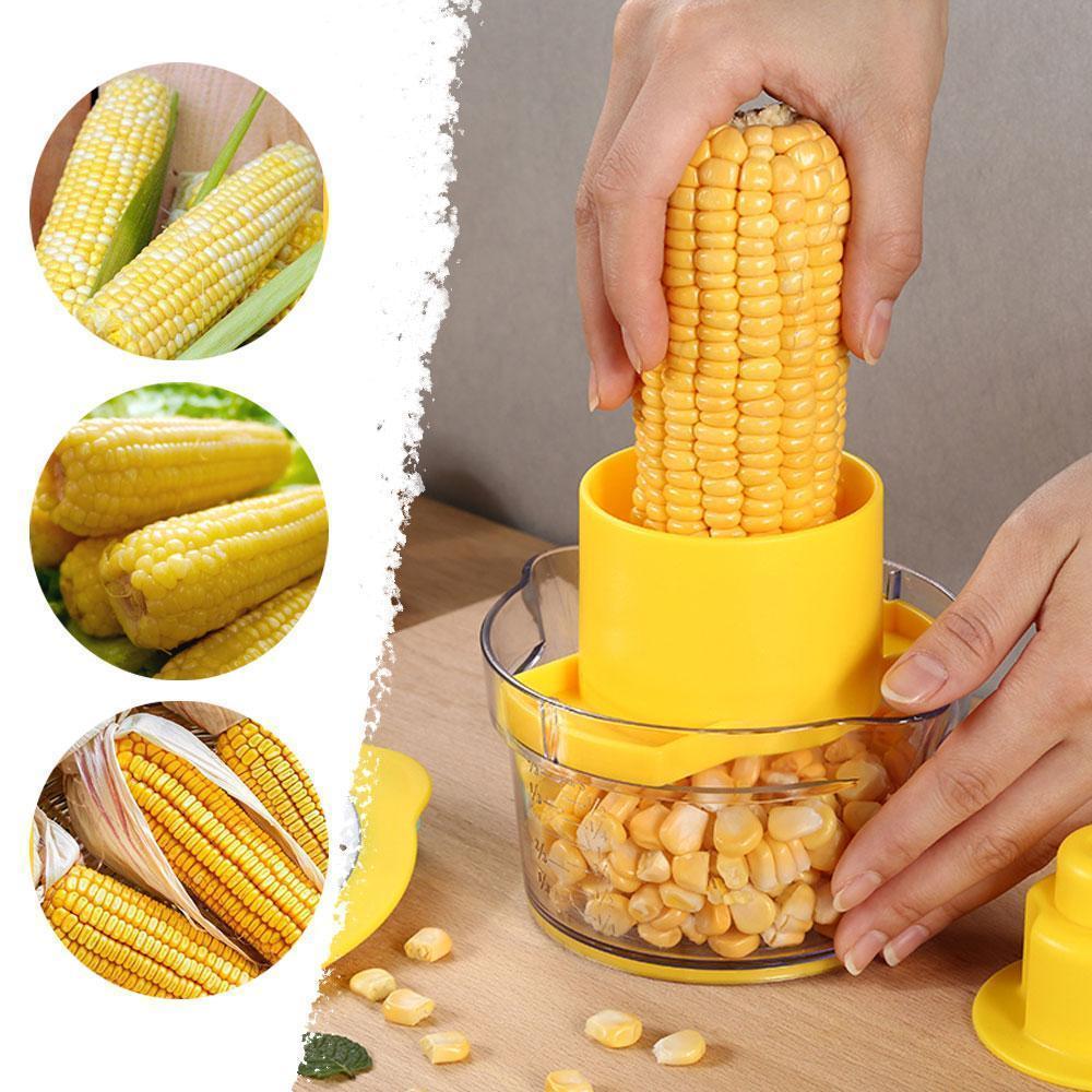 Cob Corn Stripper Med Innebygd Målebeger Og Rivejern | Skanto