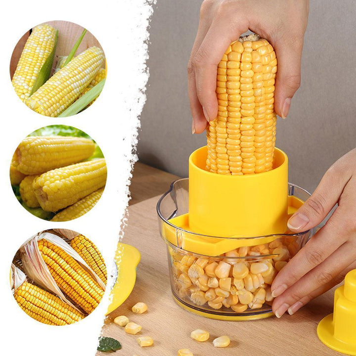 Cob Corn Stripper Med Innebygd Målebeger Og Rivejern | Skanto