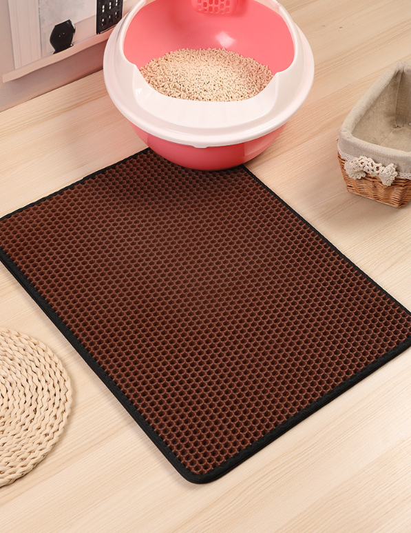 Skanto | Katt litter mat med dobbeltlags fangst og sklisikker base – PawGuard