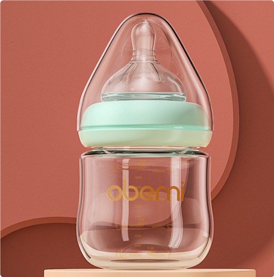 Norvo | Babyflaske med myk smokk – BPA-fri anti-kolikks-flaske for nyfødte