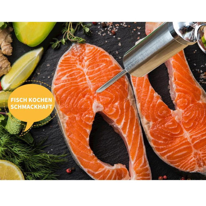 304 Marinade Injector laget av rustfritt stål for marinering av kjøtt på kjøkkenet | Skanto