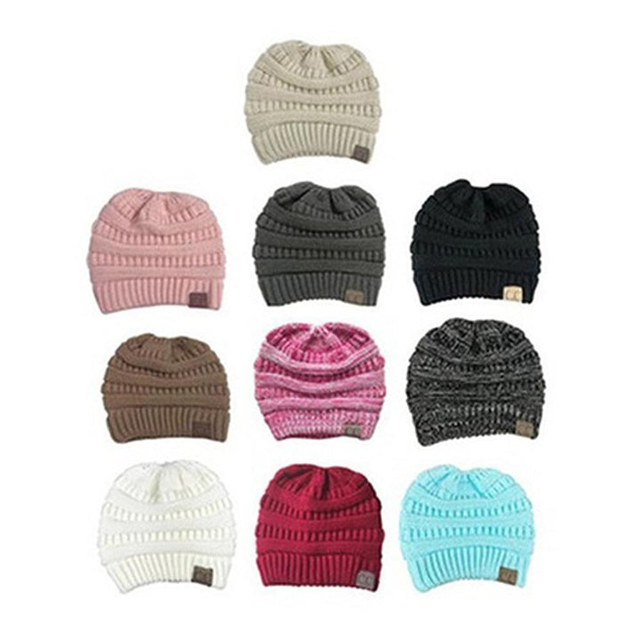 Knit hestehale lue | Skanto