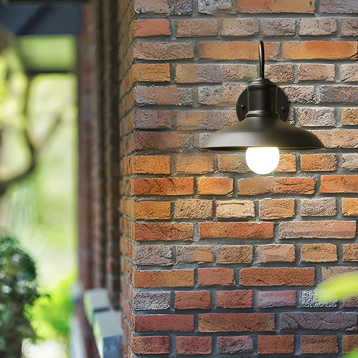 Skanto | Antikk Messing IP65 Vanntett Utendørs Vegglampe