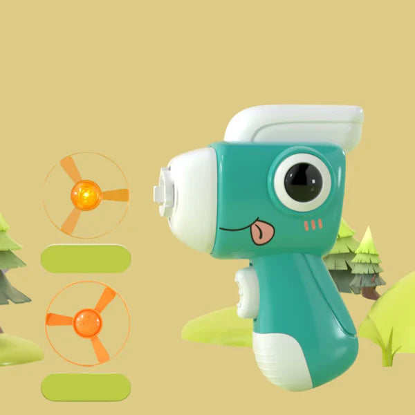 Interaktiv kat frisbee launcher med gyroskop og lysSkanto