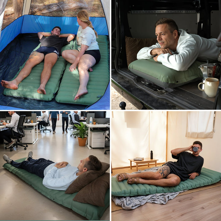 Camping Oppblåsbar & Bærbar Madrass Skanto