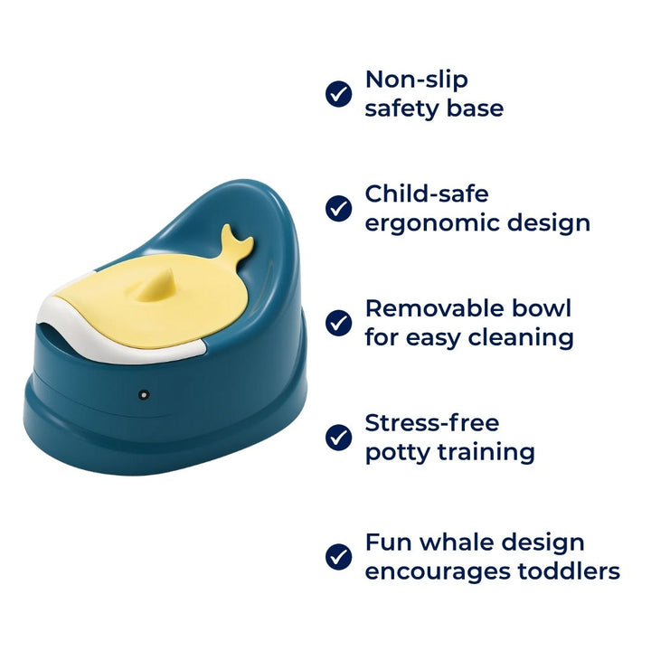 Slip Potty Stol – Barnesikkerhet – Avtagbar Enkel Rengjøring Skål – Ergonomisk Komfort – Stressfri Småbarn Toalettrening Hjelp Skanto