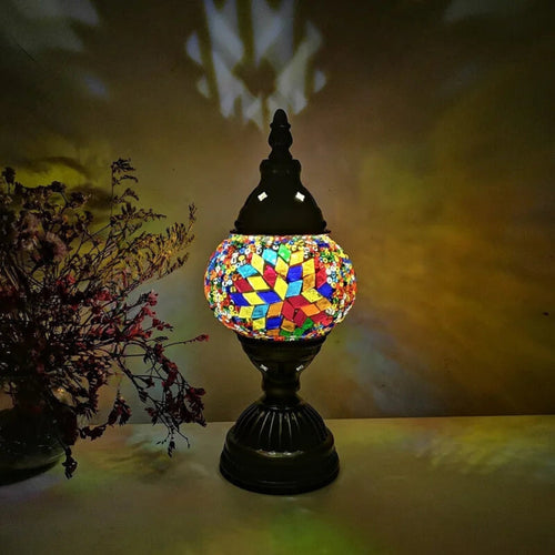 Mosaikk Fargerik Mønster Bordlampe Skanto