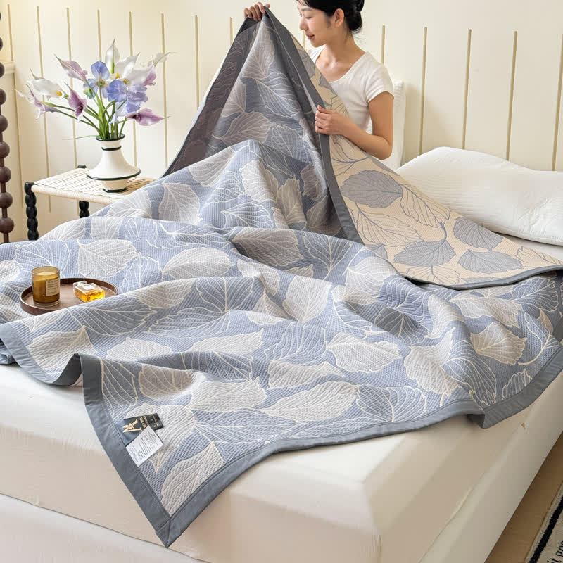 Skanto | Mulberry Leaf Cotton Triple Gauze Blanket