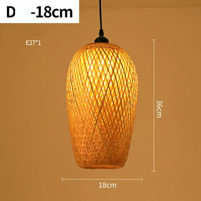 Skanto | Håndlaget Rattan Pendellampe - RayaLight
