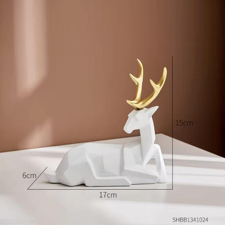 Geometrisk Hjort Utstillingsfigurine | Skanto