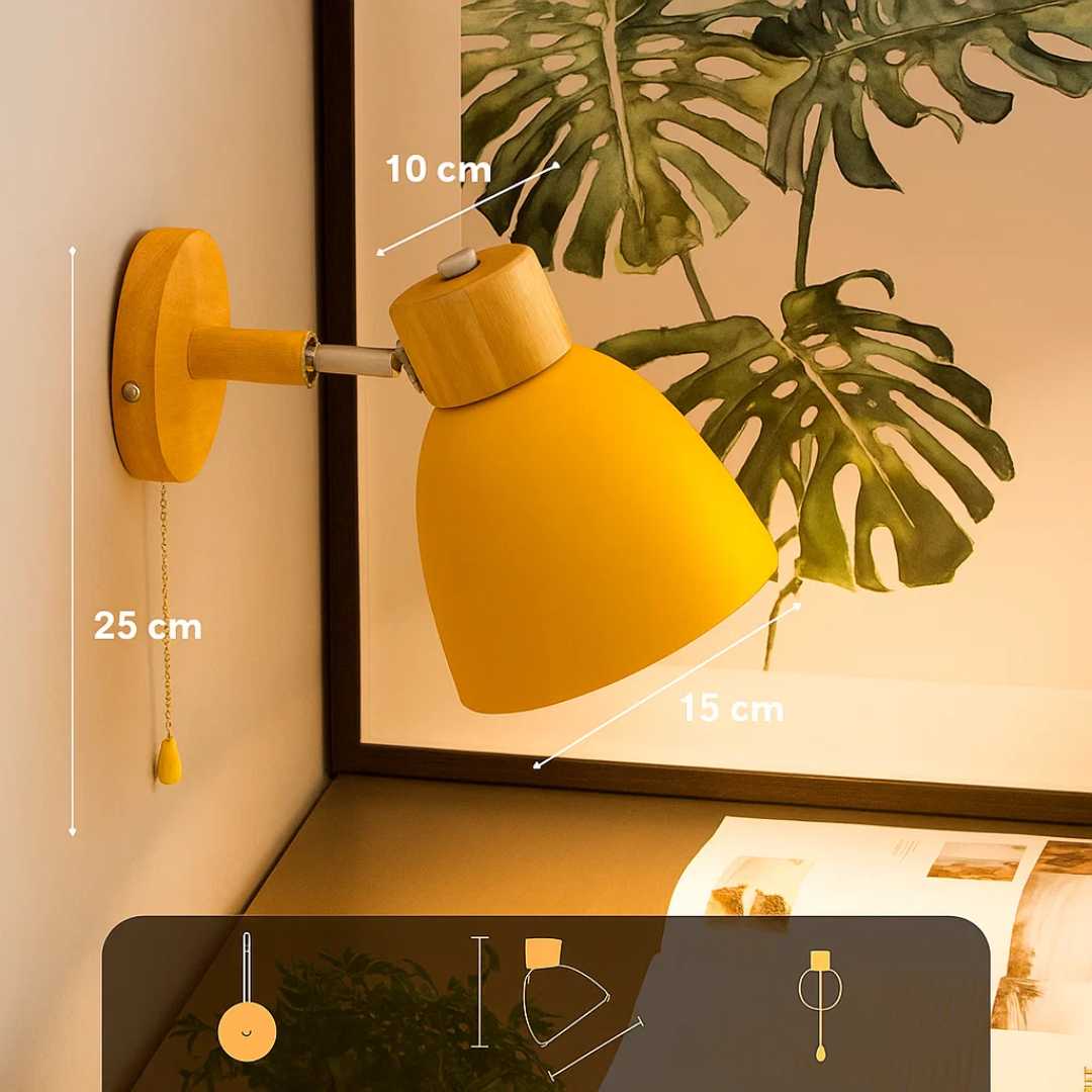 Skanto | ChromaWood Skandinavisk Design Vegglampe Stilig