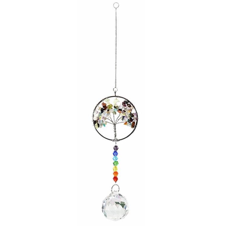 Crystal Wind Chime Tree Of Life Suncatcher | Skanto