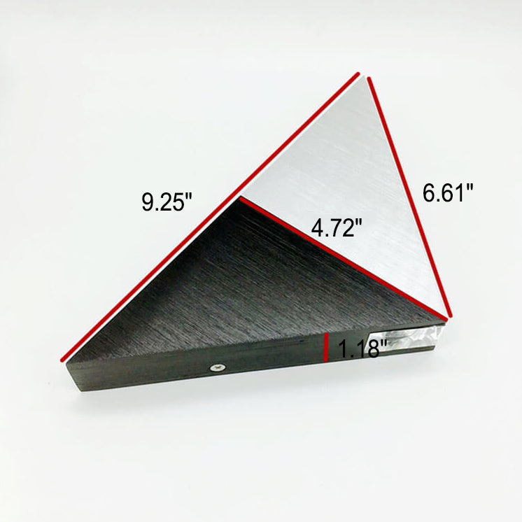 Skanto | TriLumina Prism LED Vegglampe | Kreativ Pyramide Design | Aluminium & Akryl | Fargede Lysalternativer
