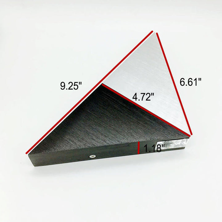 Skanto | TriLumina Prism LED Vegglampe | Kreativ Pyramide Design | Aluminium & Akryl | Fargede Lysalternativer