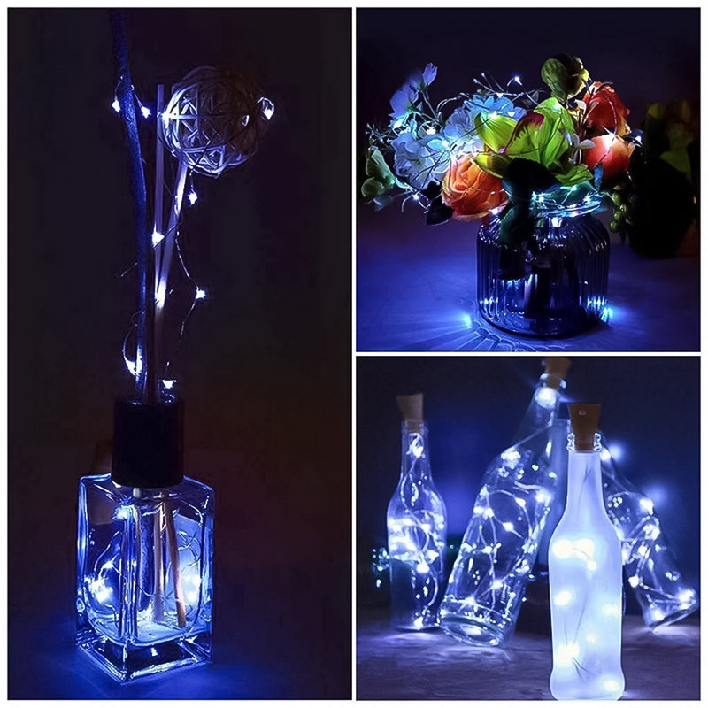Skanto | LED Flaske Lys Kork Natt Lys DIY Dekor Gave