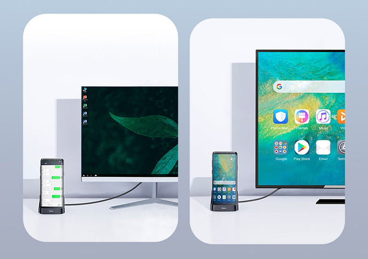 Skanto | 7-i-1 USB/Type-C Til HDMI HUB Dockingstasjon & Strømadapter