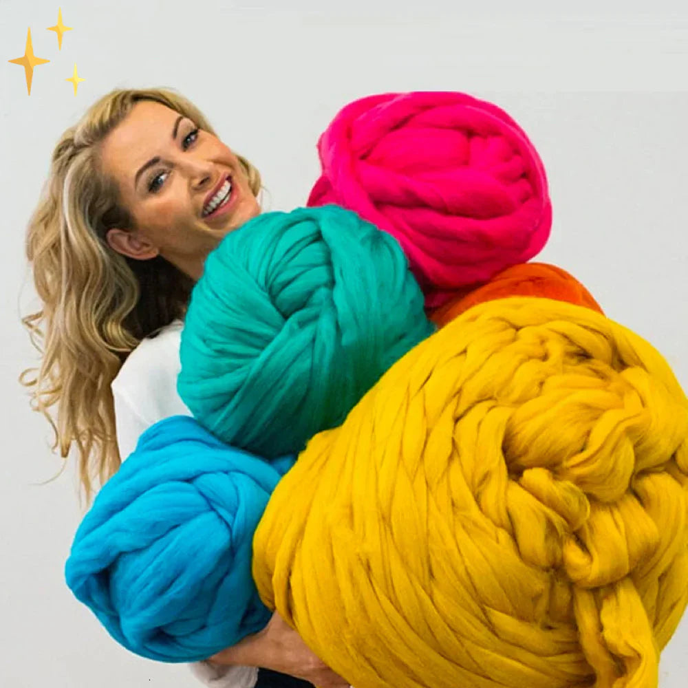 Skanto | DIY Chunky XL 1000 gram garn for myke tepper