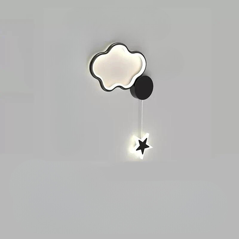 LumiDroom - Magisk Vegglampe med Stjerner og Måne Skanto