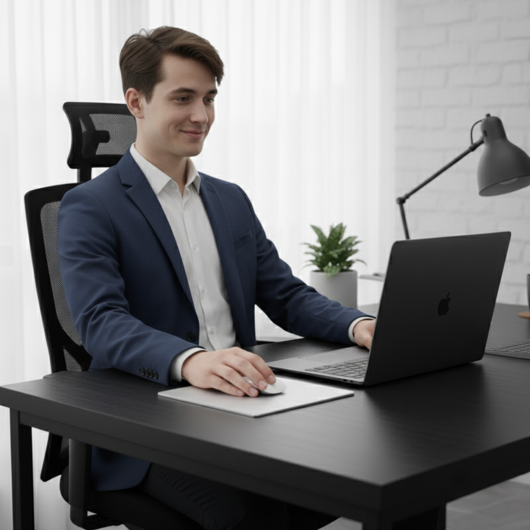 Precision Glide – Rigid Aluminium – Non-Slip Stability – Durable Easy-Clean Surface – Work & Gaming Use Skanto
