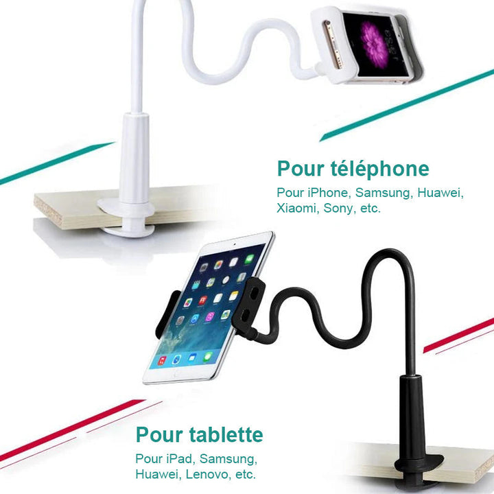 Universell avtakbar holder for telefon og nettbrett med lang stang | Skanto