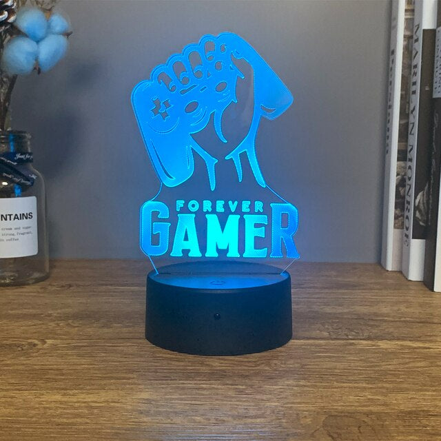Gamer 3D LED-lamper | Skanto