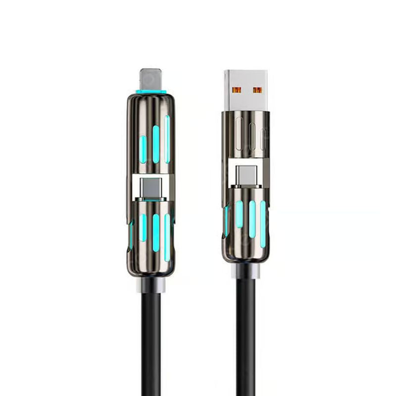 Skanto | 4 i 1 USB ladekabel MAX 240W hurtiglading