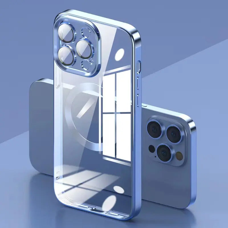 Skanto | Elektropolerings trådløs magnetisk ladende alt-i-ett linseetui for iPhone