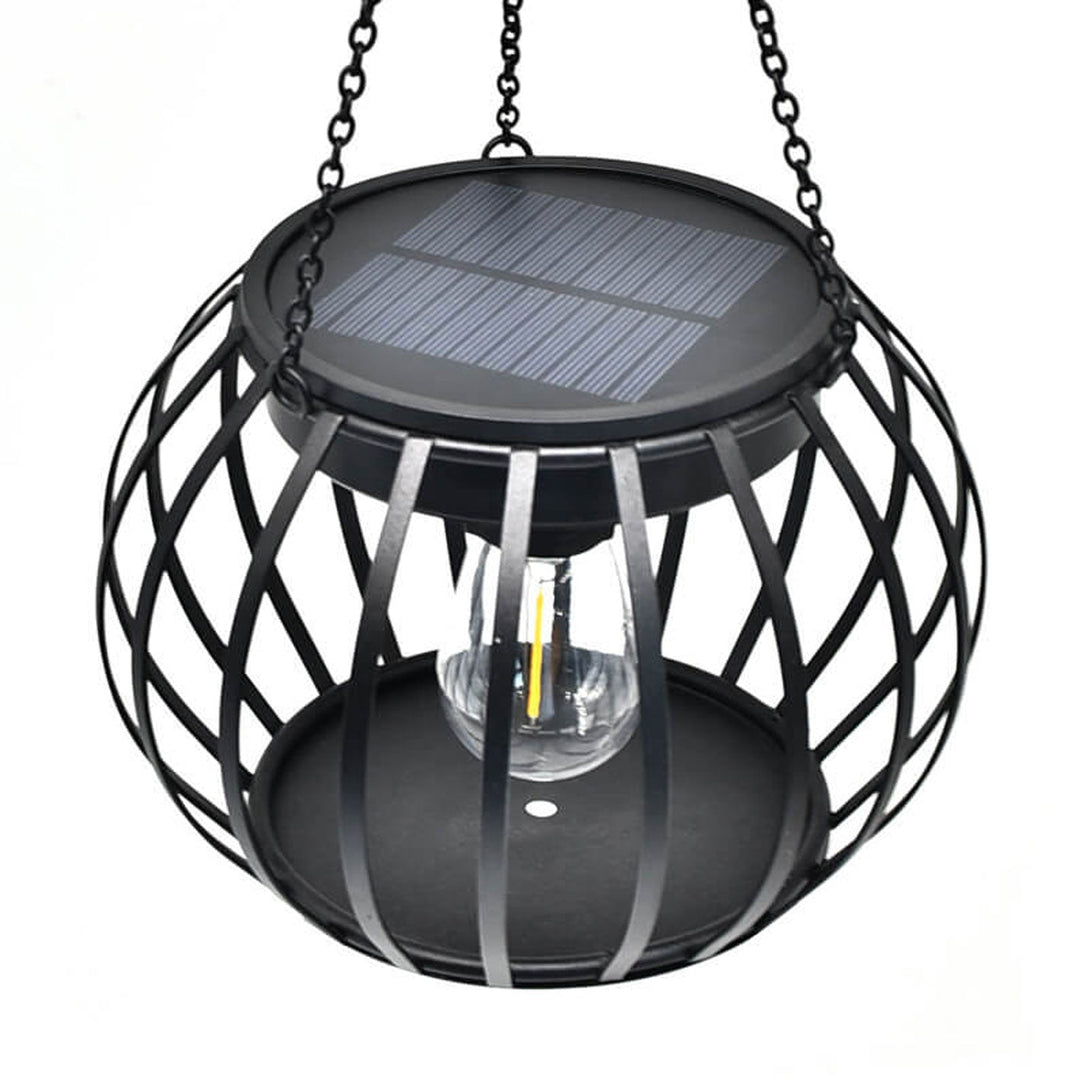 Solcelle Gresskar Lantern Design LED Utendørs Henge Dekorativt Lys | Skanto