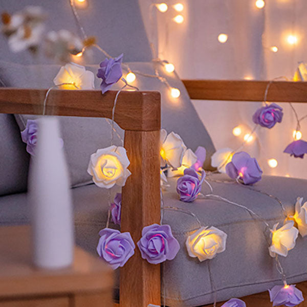Skanto | Moderne Kreativ Rose Ferie Dekorasjon PV Bubble Mu LED Lyskjeder
