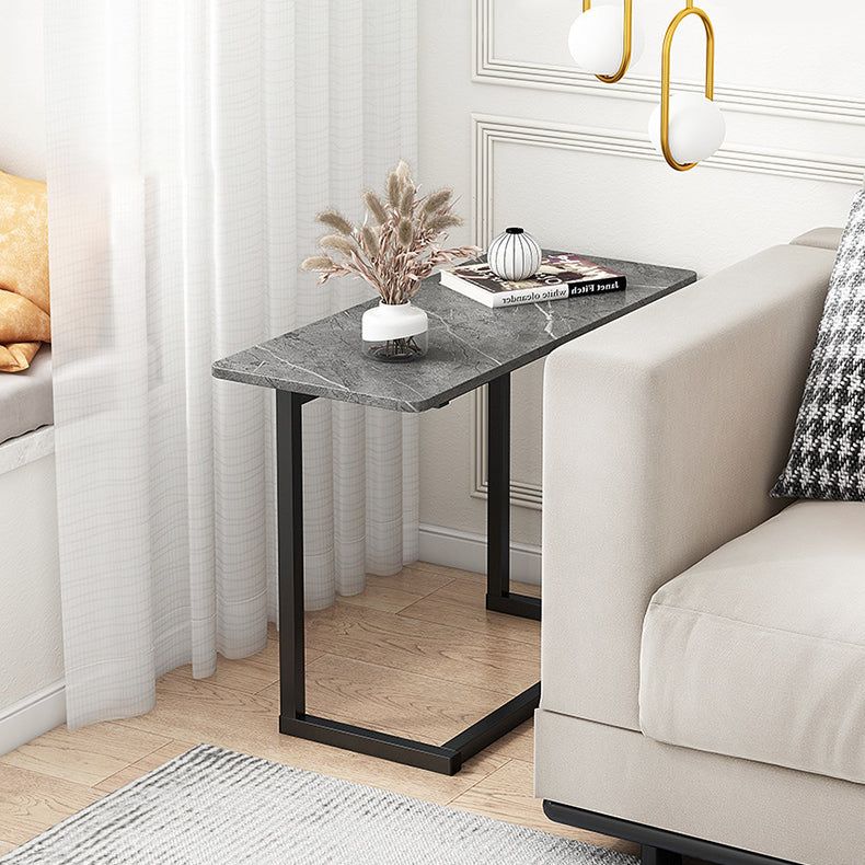 Skanto | ModernoCurve C-Side Table | MDF tabletop | Moderne design | Plassbesparende | Perfekt for stue og soverom