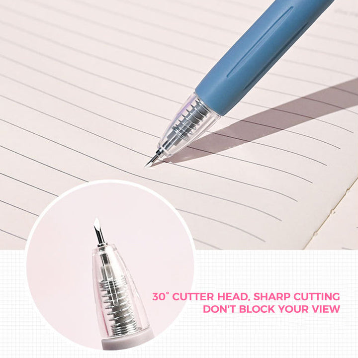 Skanto | Morandi Cartoon Pattern Student Universal Knife Pen