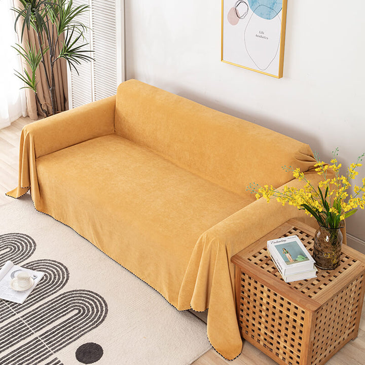 Premium vanntette sofa kastet dekke med jacquard kant | Skanto