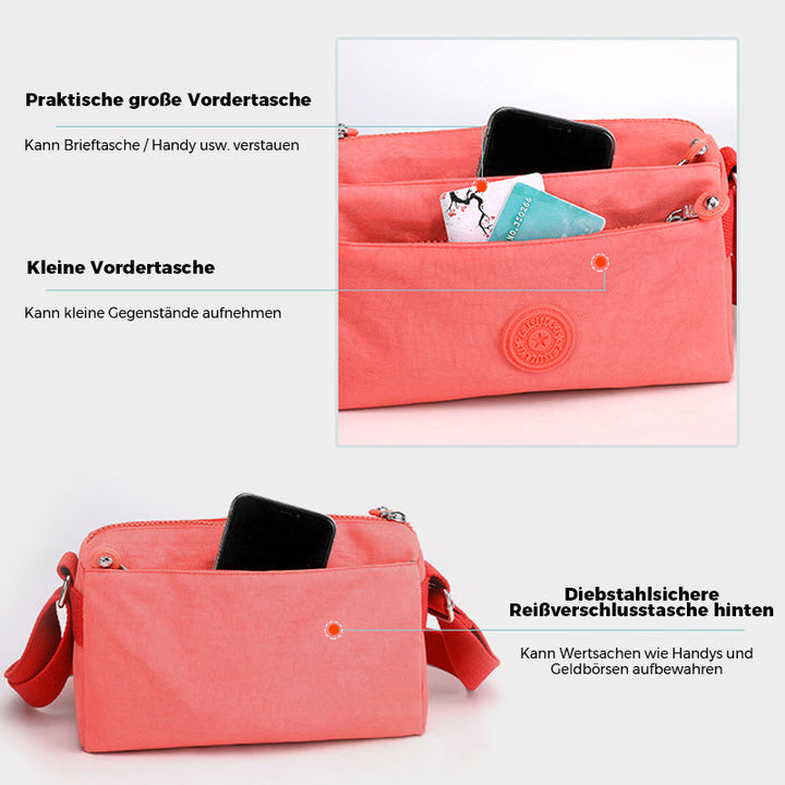 Kvinnenes Casual Multi-lags Fashionable Enkel Skulderveske Laget av Nylon | Skanto