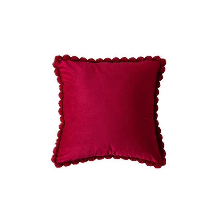 Skanto | Fløyel Pom-Pom Trim Putetrekk