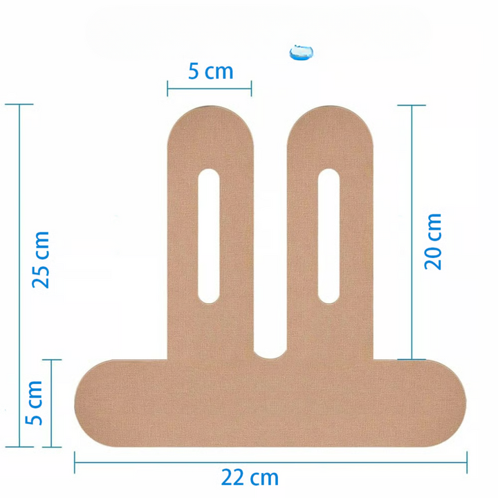 Knee Tape FlexiSupport – Prefabrikkert Kinesio-tape for direkte støtte | Skanto