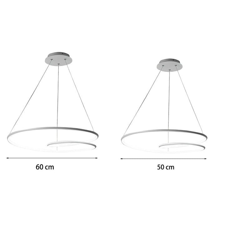 Moderne LED Dimmbar Pendellampe - Høydejusterbar Taklampe for Spisestue & Stue | Skanto
