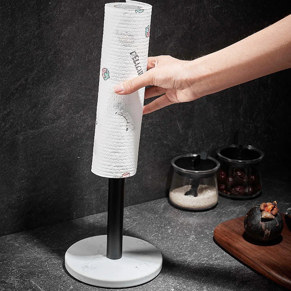 Skanto | Marmor papirhåndkleholder – gulldetaljer for eksepsjonell stil