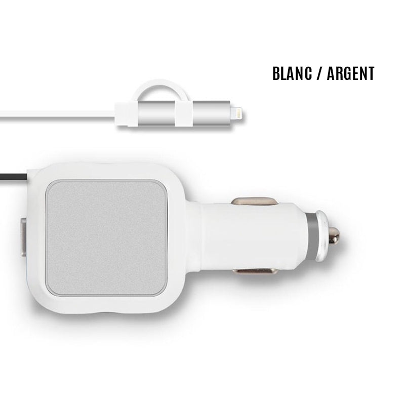Ciaovie biladapter Multi med uttrekkbar ladekabel | Skanto