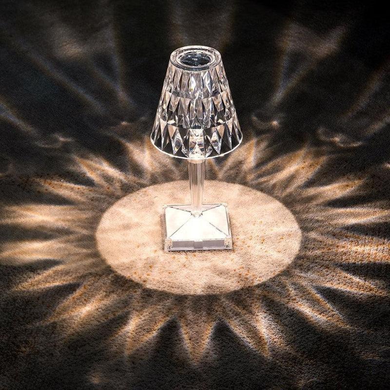 Skanto | Krystall Bordlampe med Berøringskontroll - LumeCrystal